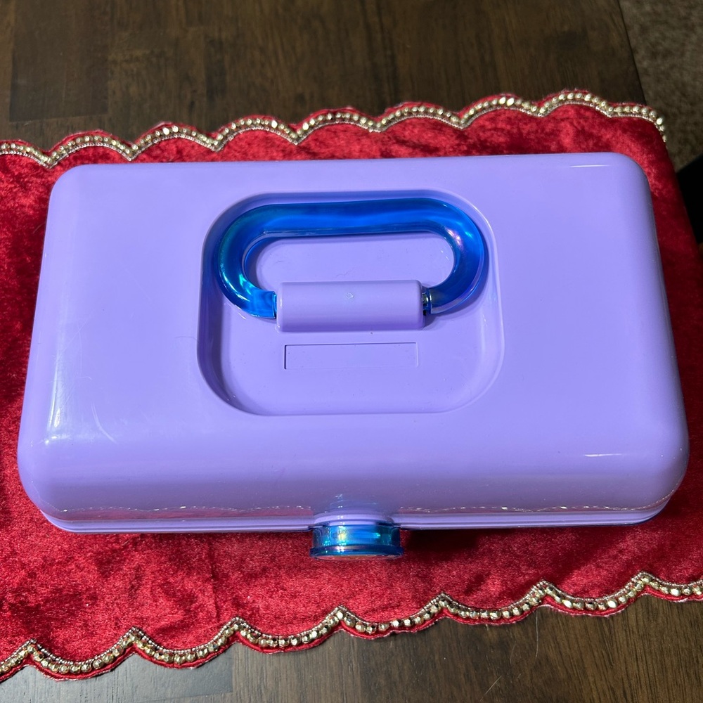 Caboodles Purple and Dark Blue Cosmetic Case - Picture 2 of 5